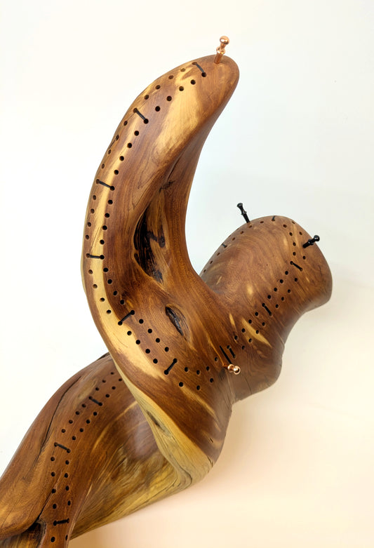 Handcrafted Rocky Mountain Juniper Cribbage Board (JCB-05)