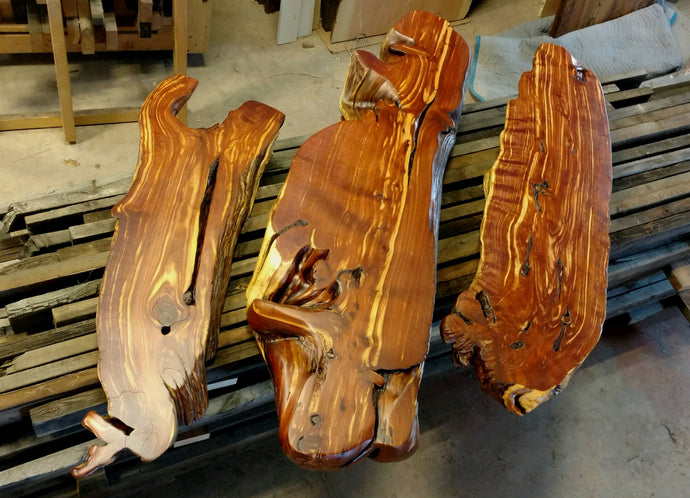 Juniper slabs are in