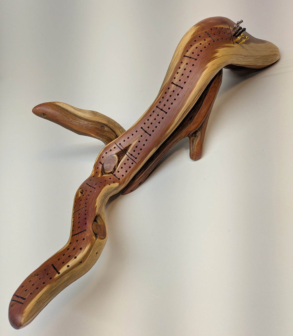 Handcrafted Rocky Mountain Juniper Cribbage Board  (JCB-01)