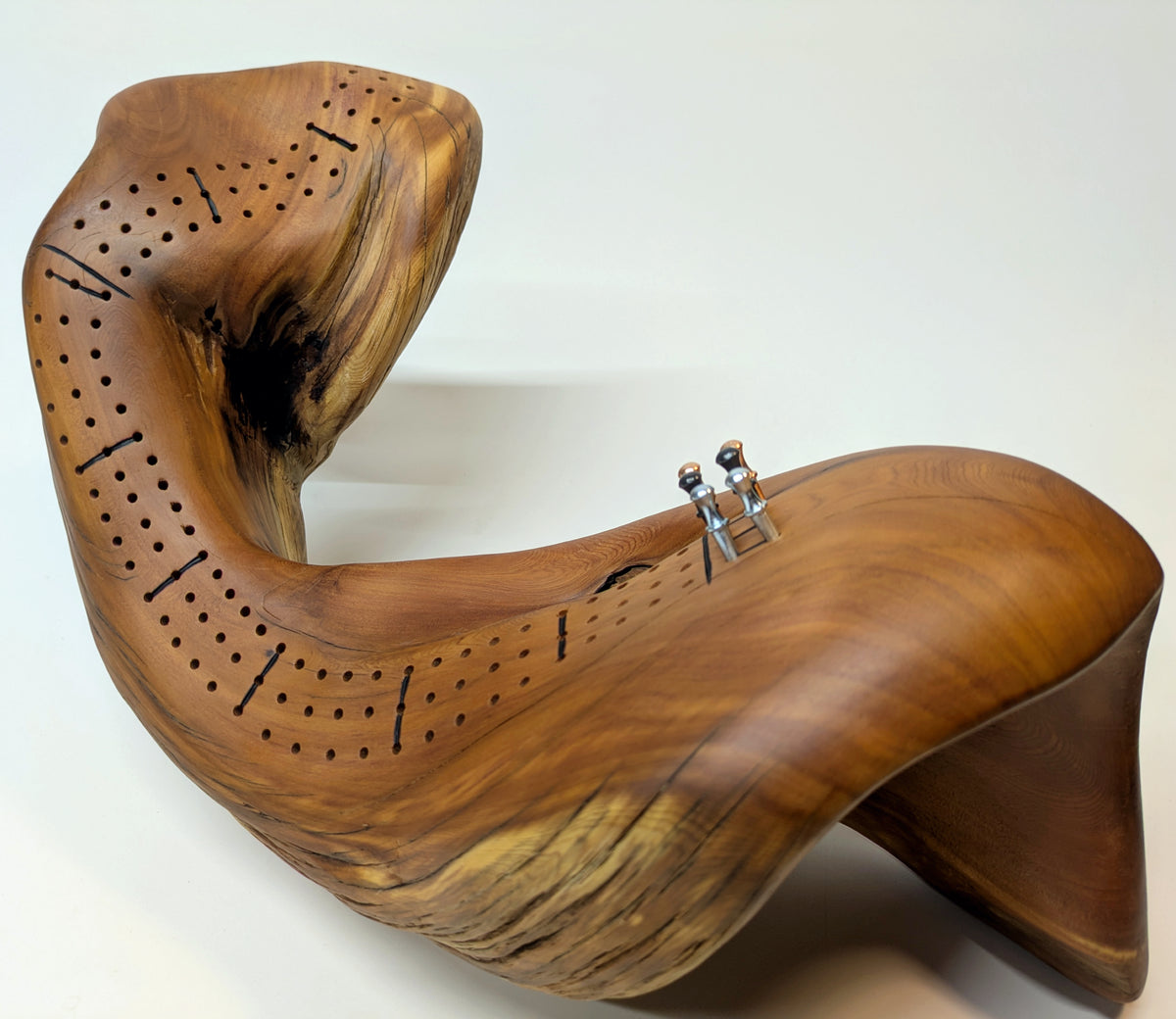 Handcrafted Rocky Mountain Juniper Cribbage Board  (JCB-04)