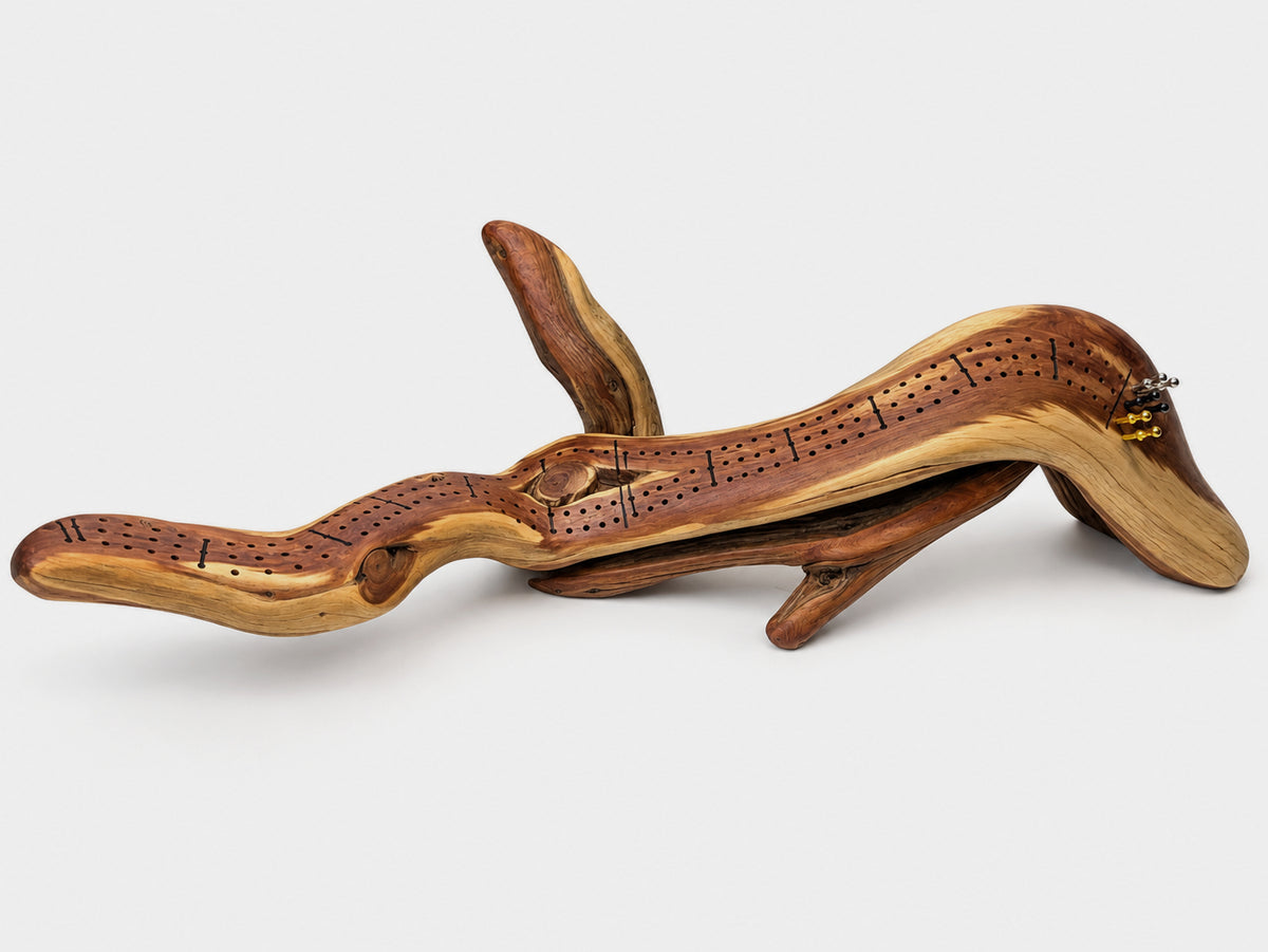 Handcrafted Rocky Mountain Juniper Cribbage Board  (JCB-01)