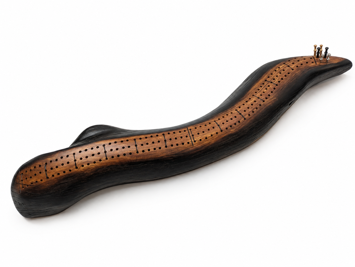 Handcrafted Rocky Mountain Juniper Cribbage Board  (JCB-03)