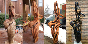 Juniper Core Sculpture "Torchwood"